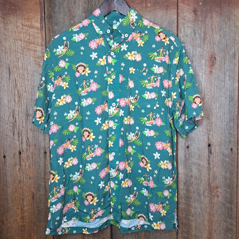 Limited Edition Surfcore Benitez By Baylen Levine OBX Hawaiian Shirt Men's M